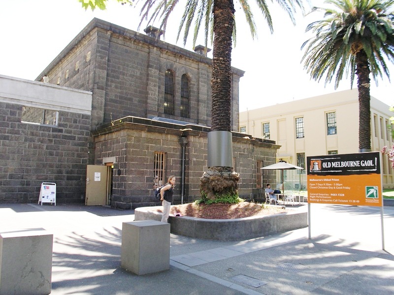 Old Melbourne Gaol museum from outside