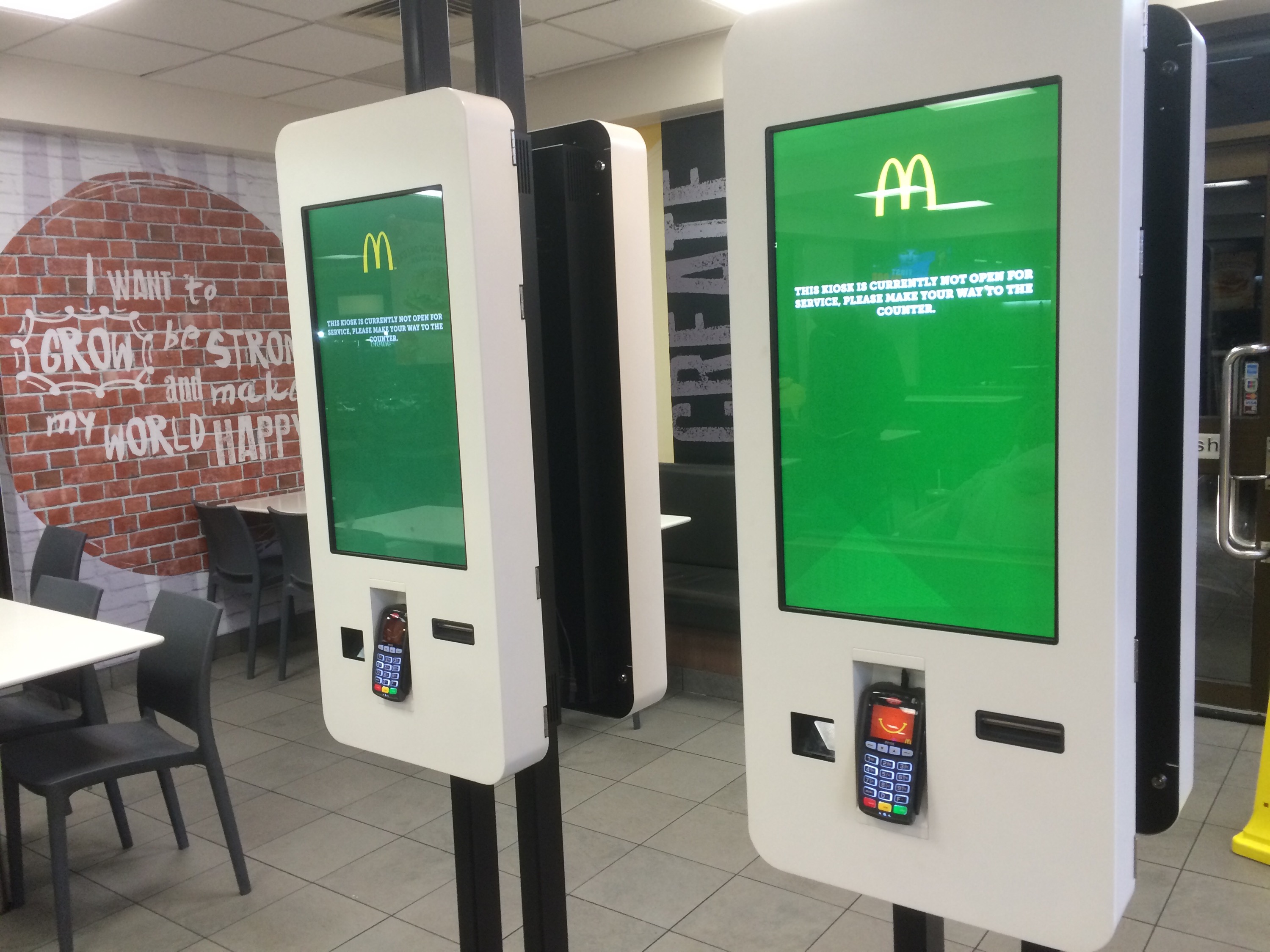 Maccas Open Self order Kiosks in Australia