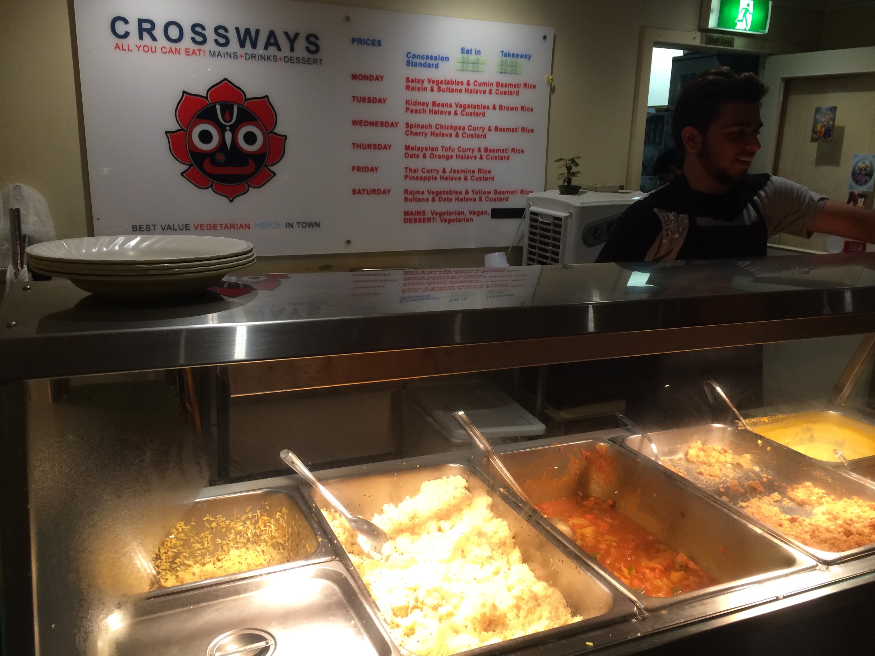 Crossways Vegetarian Indian restaurant Melbourne