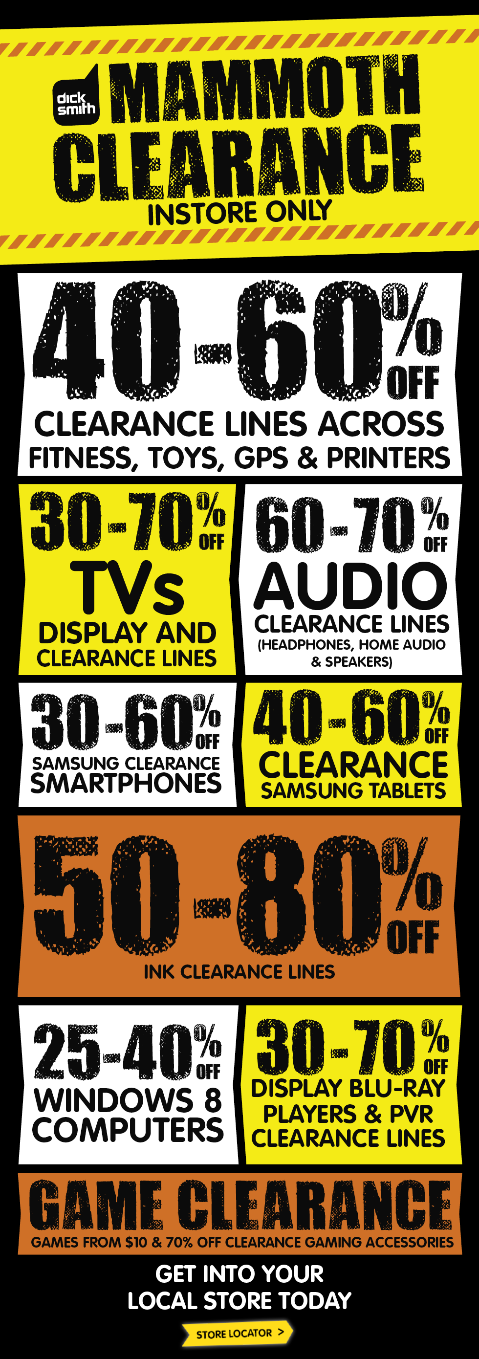 Dick Smith Mammoth Clearance Sale 2015