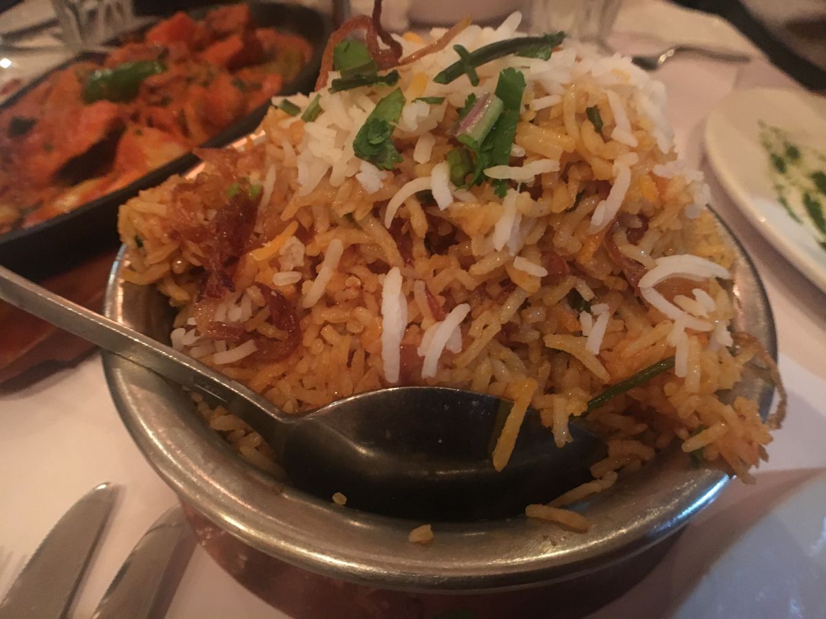 the biryani we tried from this indian restaurant